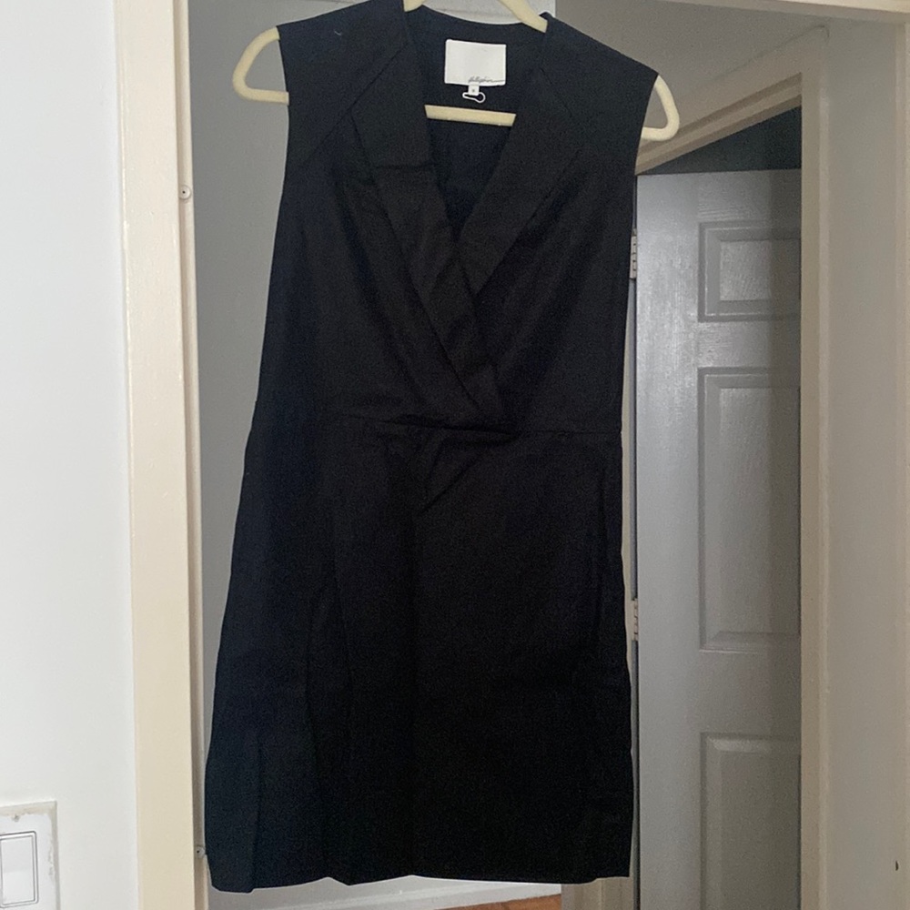 3.1 PHILIP LIM TUXEDO DRESS - BLACK